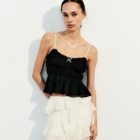 NWT! Zara Shirred Tank‎ - Picture 1 of 6